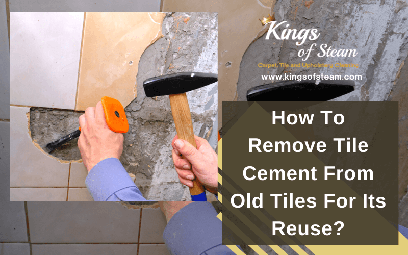 How To Remove Tile Cement From Old Tiles For Its Reuse Castle Rock CO