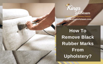 How To Remove Black Rubber Marks From Upholstery?