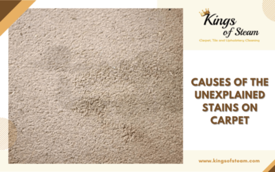 Causes Of The Unexplained Stains On Carpet