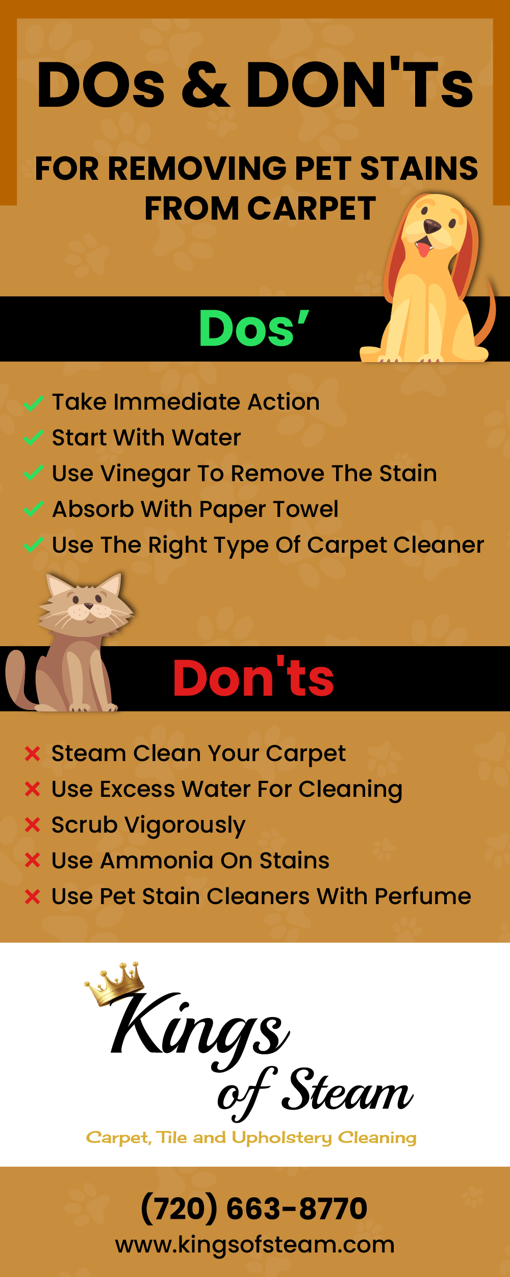 DOs And DON'Ts For Removing Pet Stains From Carpet